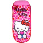 Character world - lit gonflable 2 en 1 avec sac de couchage int�gr� - hello kitty coeurs