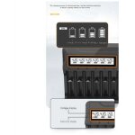 Chargeur 18650 12 emplacements pour piles aa / aaa nickel - hydrure m�tallique / lithium, intelligent, ...
