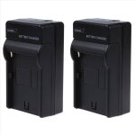Chargeur 2x pour batteries np - fm30 / np - fm50 / np - fm70 et appareil photo reflex numrique