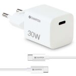 Chargeur 30w cable usb c blanc