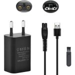 Chargeur 5v usb pour philips oneblade - compatible qp2824 / qp2734 / qp2724 / qp4631 / s5898 / s7887 ...
