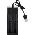 Chargeur accu 18650, 2 slots chargeur piles rechargeable li - ion 3, 7v 18650 18490 18350 18500 17500 ...