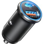 Chargeur allume - cigare usb 60 w (usb c 30 w + usb a 30 w) 12 v, port usb pd 3. 0, charge rapide, adaptateur ...