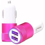 Chargeur allume - cigare usb rose de voiture double ports ultra rapide usb x2 car charger 12 - 24v pour ...