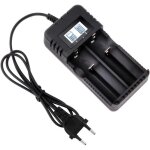 Chargeur de batterie 18650 chargeur batterie universel charge rapide intelligente tte  2 fentes avec ...