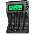 Chargeur de batterie rechargeable � 4 emplacements pour une charge rapide des piles aa aaa avec port ...