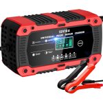 Chargeur de batterie voiture 12v 10a lifepo4 chargeur batterie pour auto moto intelligent avec r�paration ...