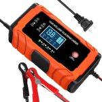 Chargeur de batterie voiture, 6a 12v phosphate de fer lithi�, acide de plomb moto batterie?mainteneur ...