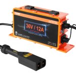 Chargeur de batterie pour voiturette de golf 36 v, chargeur de batterie intelligent avec prise de style ...