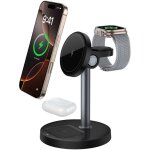 Chargeur induction iphone 3 en 1 qi compatible avec magsafe iphone 16 plus pro max 15 14 13 airpods 4 ... Chargeur induction iphone 3 en 1 qi compatible avec magsafe iphone 16 plus pro max 15 14 13 airpods 4 ...
