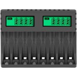 Chargeur intelligent 8 emplacements avec �cran lcd - pour piles aa / aaa nicd / nimh rechargeables - ...