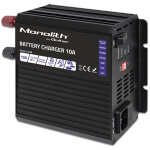 Chargeur monolithique intelligent qoltec pour batteries lifepo4 agm gel sla 10 a 12 v