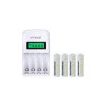 Chargeur piles rapide ready pour 4aa ou 4aaa nimh / nicd + 4 accus aa ready 1. 2v 2000mah - nx Chargeur piles rapide ready pour 4aa ou 4aaa nimh / nicd + 4 accus aa ready 1. 2v 2000mah - nx