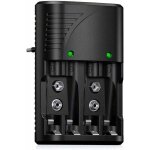 Chargeur de piles universel pour aa / aaa / 9v, chargeur rapide 6802 pour piles rechargeables ni - mh ...
