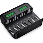 Chargeur de piles universel lcd, chargeur universel pour aa / lr6, aaa / lr3, c / r14, d / r20 ni - mh ...
