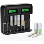 Chargeur de piles universel lcd, chargeur de piles rechargeables pour aa / hr6, aaa / hr3, c / hr14, ...