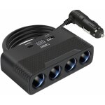 Chargeur � un point quatre avec affichage de la tension allume - cigare allume - cigare convertisseur ...