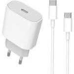 Chargeur rapide usb c 20w pour iphone 16 / 16 pro / 16 pro max / 15 plus / 15 pro, chargeur et c�ble ...
