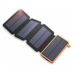 Ymyny - chargeur solaire 25000mah portable batterie externe avec 4 panneaux impermable power bank avec ...