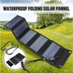 Fitags - chargeur solaire tanche ipx4 pour panneau solaire portable 30 w avec port usb qc 3. 0 et sortie ...