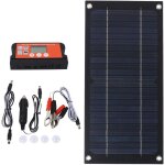 Chargeur solaire monocristallin de 600 w, contr�leur 100 a de avec rallonge, pince de batterie et joint ...