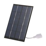 Chargeur solaire portable 2, 5 w / 5 v avec port usb, panneau solaire compact en silicium monocristallin, ...
