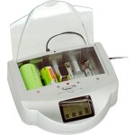 Chargeur universel pour piles alcalines, nicd, nimh - charge rapide pour piles aa, aaa, c, d, 9v - dchargeur ...