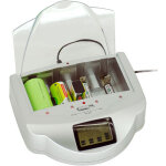 Chargeur universel pour piles alcalines, nicd, nimh - charge rapide pour piles aa, aaa, c, d, 9v - d�chargeur ...