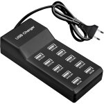 Chargeur usb 10 ports 50w 5v chargeur usb multiple 10 ports hub station de charge rapide pour t�l�phones ...