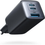 Chargeur usb c 735 (nano ii 65w), 3 ports, pps, pour macbook pro / air, ipad pro, iphone 16 / 16 plus ...