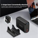 Chargeur usb c, station de charge usb c rapide 200 w  6 ports avec 4 x usb - c + 2 x usb - a, hub mural ...