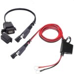 Chargeur usb pour moto, adaptateur de câble sae vers usb, déconnexion rapide, port usb étanche 2. 1a Chargeur usb pour moto, adaptateur de câble sae vers usb, déconnexion rapide, port usb étanche 2. 1a