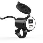 Chargeur usb moto tanche 12v, support de guidon moto universel chargeur moto usb tanche charge moto ...