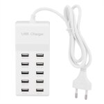 Chargeur usb multi - port, prise d'alimentation usb 10 ports charge rapide usb multi - ports compatible ...
