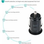 Chargeur de voiture court double usb