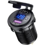 Chargeur de voiture usb, chargeur rapide qc3. 0 + ports de charge pd3. 0 compatibles avec les v�hicules ...