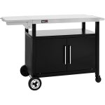 Royal gourmet - chariot de barbecue avec porte d'armoire - desserte pour plancha avec dessus de table ... Royal gourmet - chariot de barbecue avec porte d'armoire - desserte pour plancha avec dessus de table ...