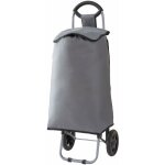 Helloshop26 - chariot de courses 36 litres 93 x 32 x 30 cm gris fonc / noir
