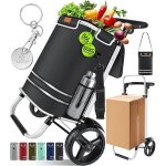Chariot de courses pliable kesser� d'une capacit� de 56 l et d'une charge maximale de 50 kg sac de courses ...