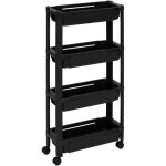 5five simply smart - desserte roulante extensible resserre 4 paniers noir h 78. 5 cm - five 5five simply smart - desserte roulante extensible resserre 4 paniers noir h 78. 5 cm - five