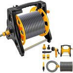 Chariot enrouleur de tuyau d'arrosage de 15 m�tres, avec buse, connecteur et pi�ces de fixation, 7 types ...