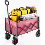Chariot de jardin pliable, 120 l, chariot de transport utilitaire portable robuste 102, 06 kg, roues ...