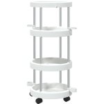 Chariot de m�nage avec panier de rangement aluminium cfw137219