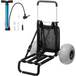 Vevor chariot de plage avec grandes roues pour le sable, plateau de chargement 760 x 390 mm, chariot ...