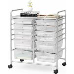 Goplus chariot de rangement 12 tiroirs, 64 x 38 x 75 cm, tour de rangement à roulettes, cadre en acier, ... Goplus chariot de rangement 12 tiroirs, 64 x 38 x 75 cm, tour de rangement à roulettes, cadre en acier, ...
