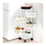 Chariots de service, chariot de cuisine fruits lgumes, resserre ronde rotative, desserte  roulettes, ...