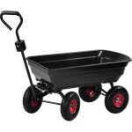 Chariot de transport de jardin 75 l 300 kg kd3127