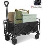 Lifcausal - chariot de transport pliable pour off - road, 100 kg, noir Lifcausal - chariot de transport pliable pour off - road, 100 kg, noir