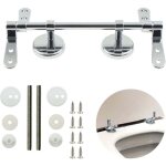 Charniere abattant wc charni�re fixation inox - remplacement si�ge toilette charni�res d'abattant acier ...