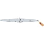 Charni�re de portail galvanoplastie 250 mm ? penture bout droit renforc�e acier �lectro - plaqu� gond ...